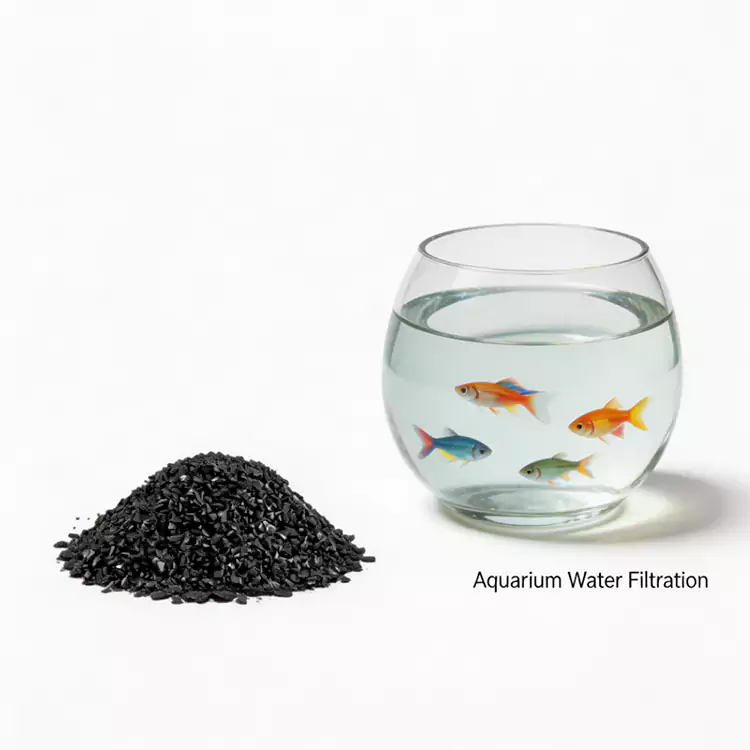 Carbono para aquicultura/purificação de água de aquário
